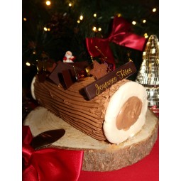 Bûche Traditionnelle au Chocolat - Maison Thevenin